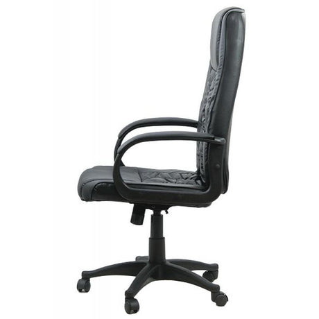 Scaun birou negru piele cadru negru OFF023 Apprentice