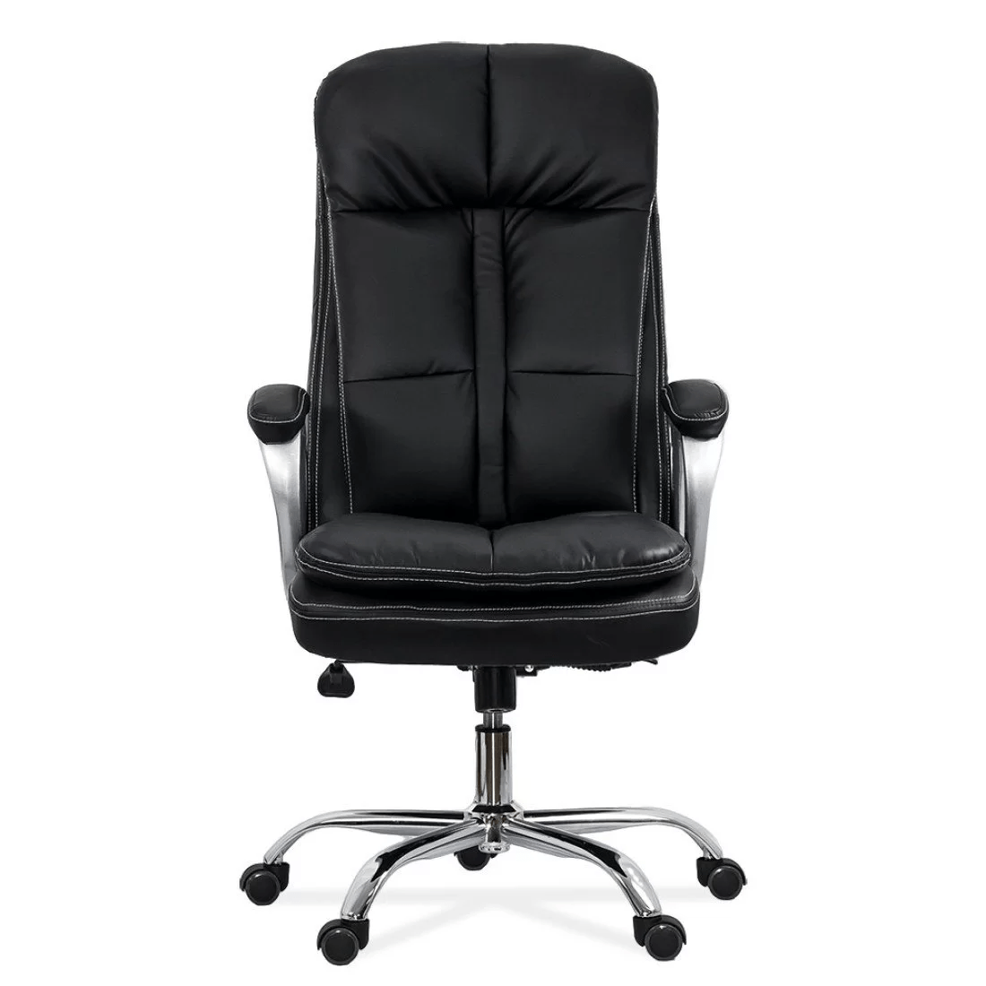 Scaun birou negru piele multiblock 200 kg OFF799 Cargo
