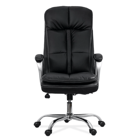 Scaun birou negru piele multiblock 200 kg OFF799 Cargo