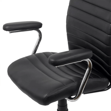 Scaun birou negru piele slim confortplus OFF338 Vicini