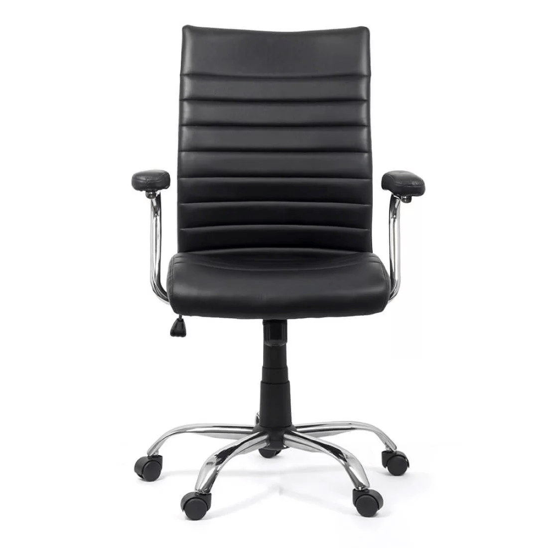 Scaun birou negru piele slim confortplus OFF338 Vicini