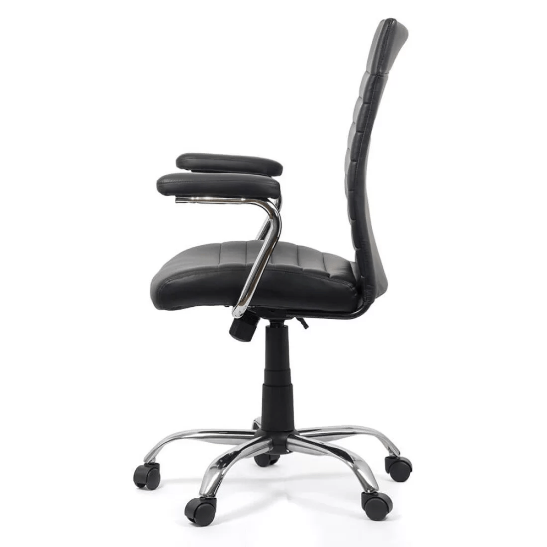 Scaun birou negru piele slim confortplus OFF338 Vicini