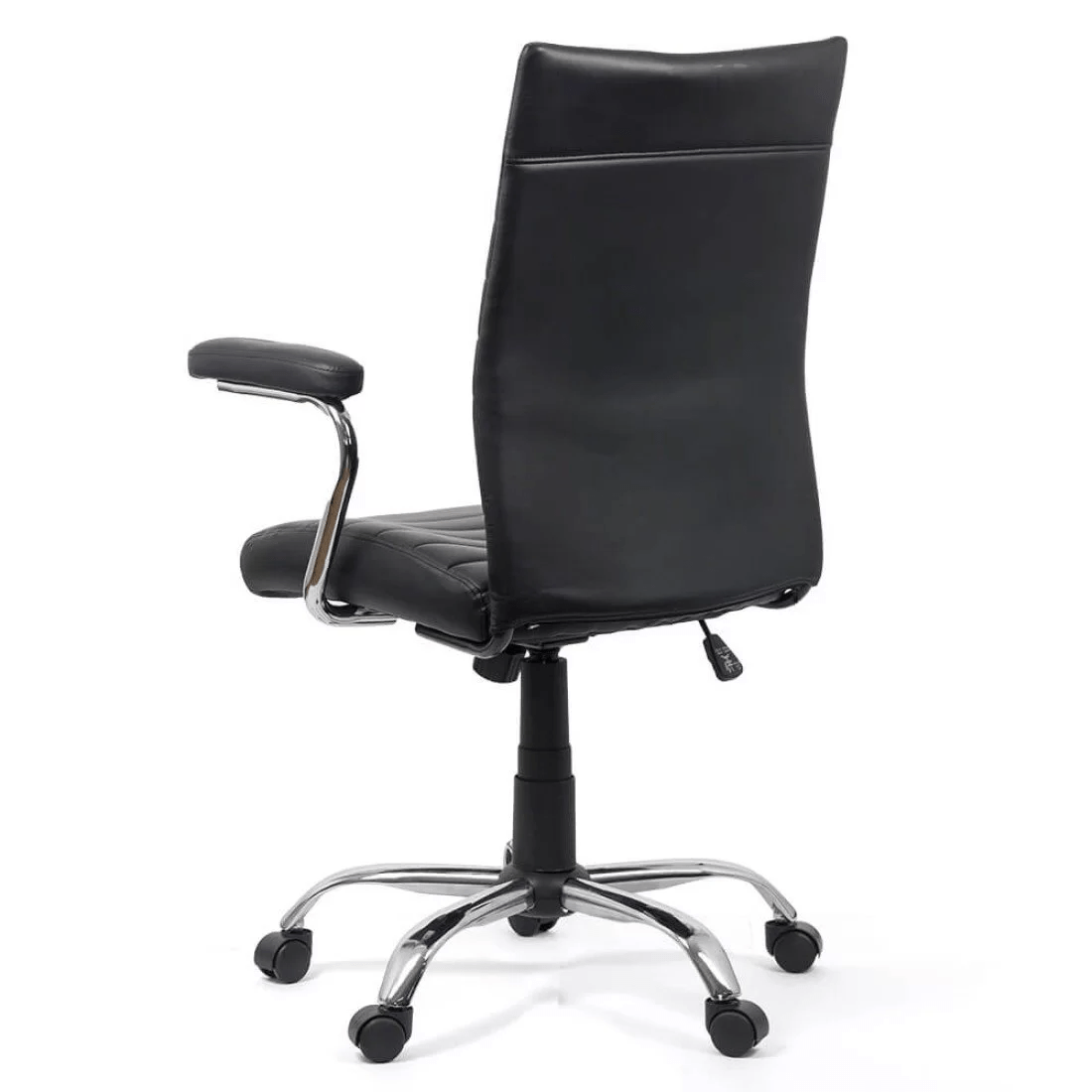 Scaun birou negru piele slim confortplus OFF338 Vicini