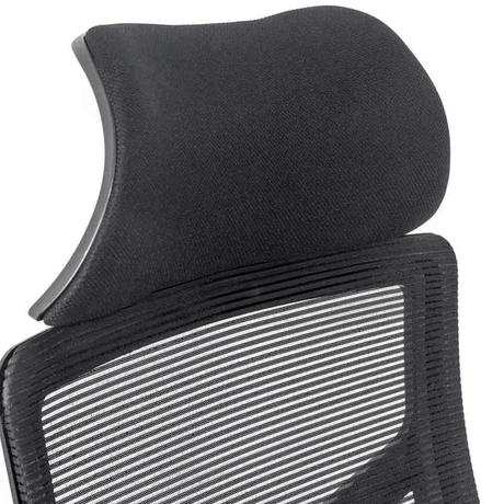 Scaun birou negru stofa buretata suport lombar fix OFF717 Palm