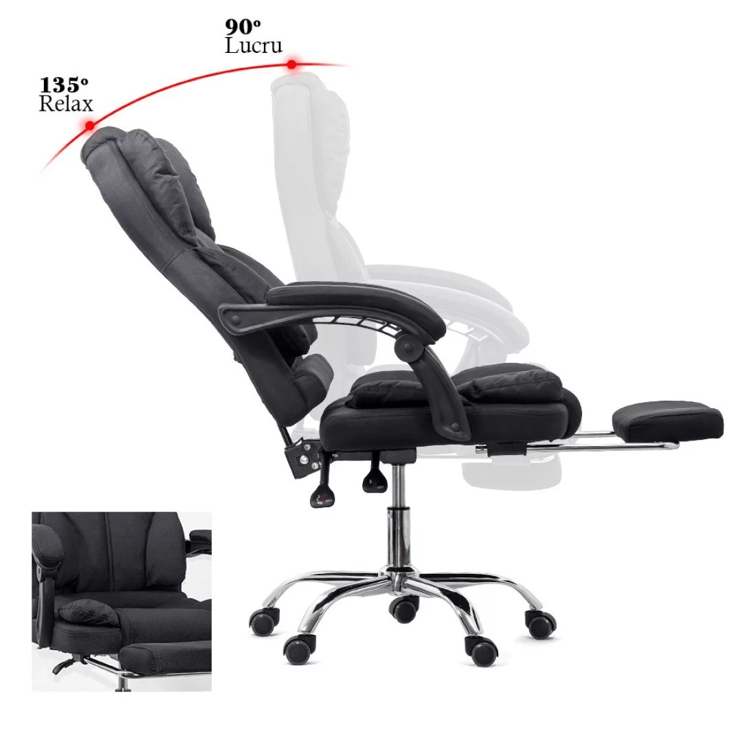 Scaun birou stofa perne relaxare OFF415F Relax Breeze