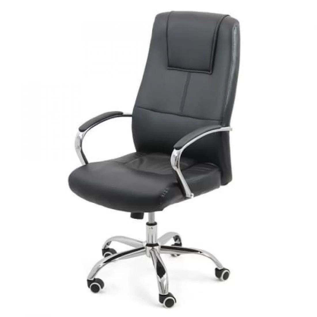 Scaun birou piele mecanism balans OFF324 Manager NEGRU