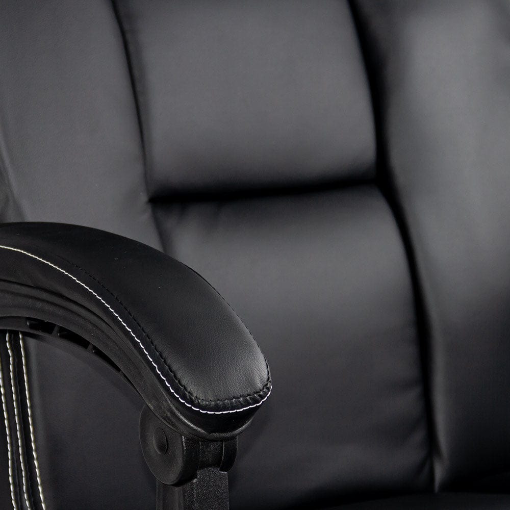 Scaun birou piele relaxare 150 kg OFF341 Workmax NEGRU