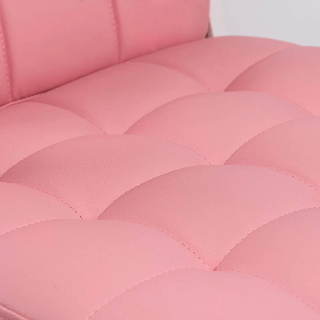 Scaun birou roz piele brate rabatabile albe OFF332 Unibreeze