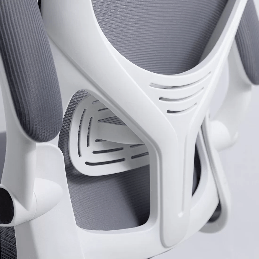 Scaun birou stofa sezut buretat brate rabatabile cadru alb OFF336 Glow