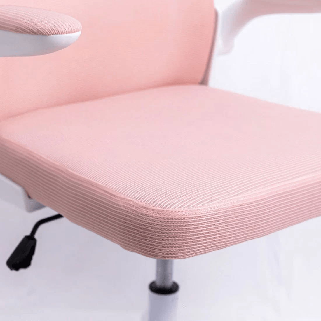 Scaun birou stofa sezut buretat brate rabatabile cadru alb OFF336 Glow