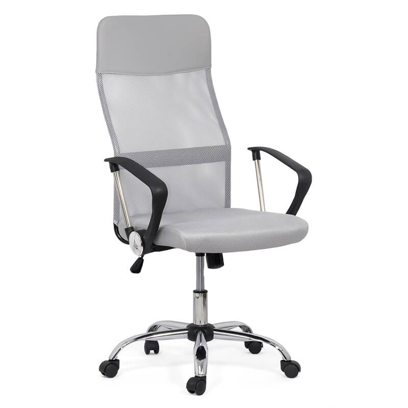 Scaun birou stofa sezut buretat spatar plasa OFF907 Aero Energy GRI DESCHIS