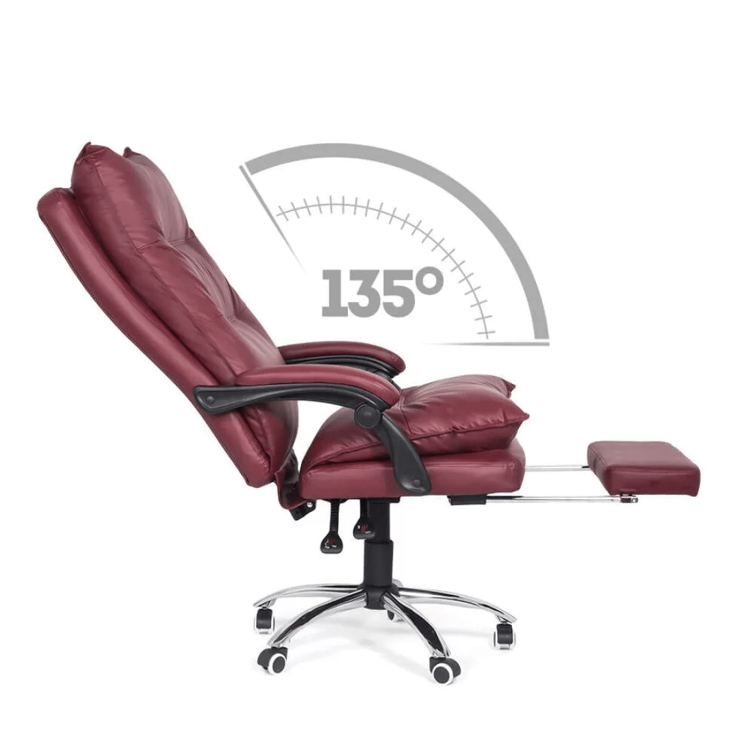 Scaun de birou extensibil reclinabil 135 grade piele OFF419 Ocean Sail