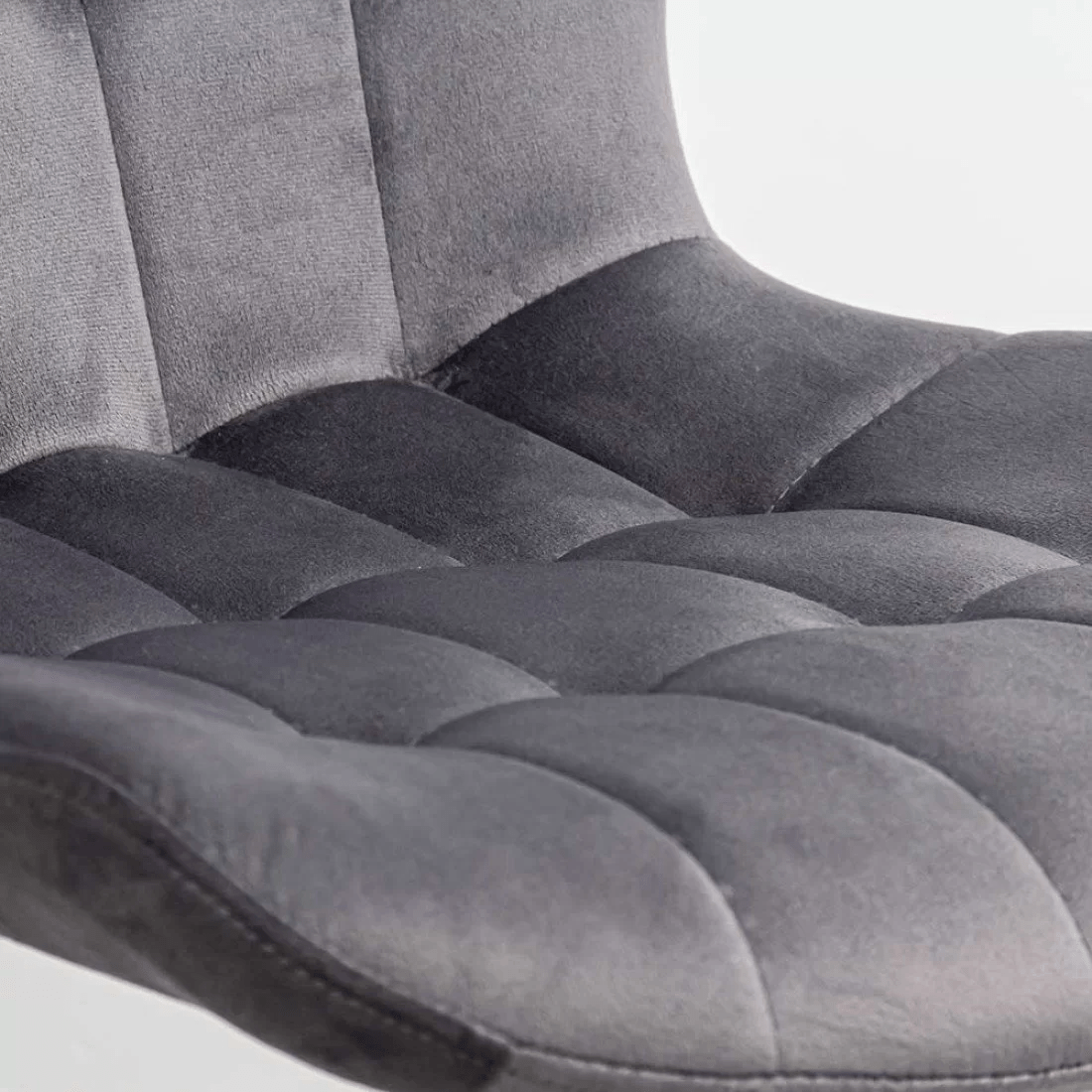 Scaun bucatarie stofa gri cadru antracit BUC247 Chateau Azul