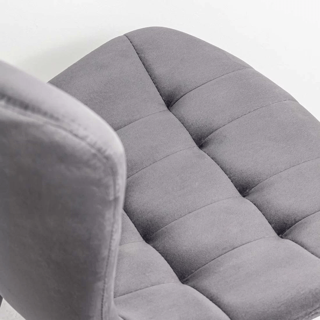 Scaun bucatarie stofa gri cadru antracit BUC247 Chateau Azul eDepot