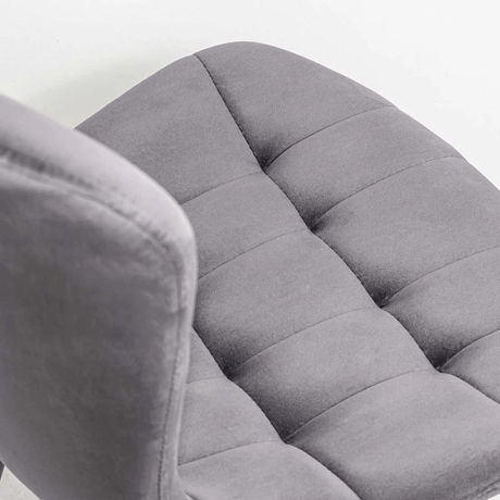 Scaun bucatarie stofa gri cadru antracit BUC247 Chateau Azul eDepot