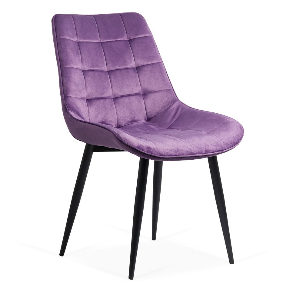 Scaun catifea cadru metalic negru BUC206 Cote D'Azur MOV