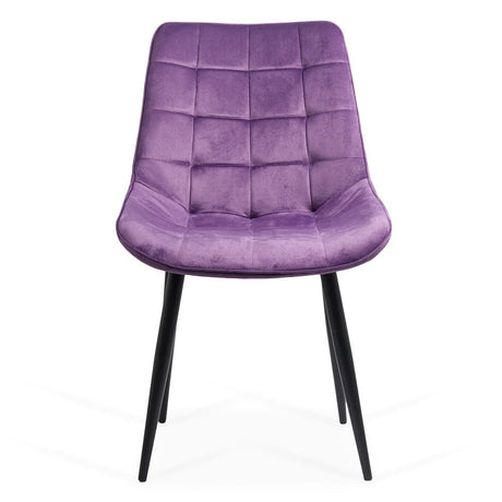 Scaun catifea cadru metalic negru BUC206 Cote D'Azur