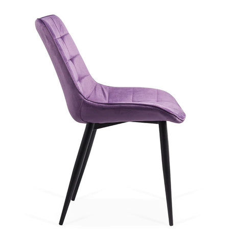 Scaun catifea cadru metalic negru BUC206 Cote D'Azur