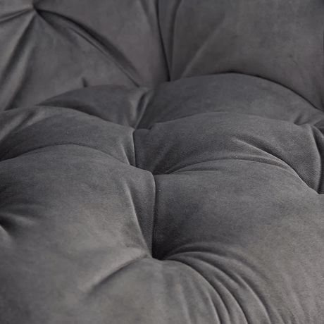 Scaun catifea gri picioare metal BUC257 Estate