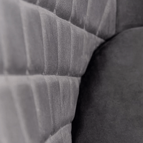 Scaun catifea gri picioare negre BUC258 Clubhouse