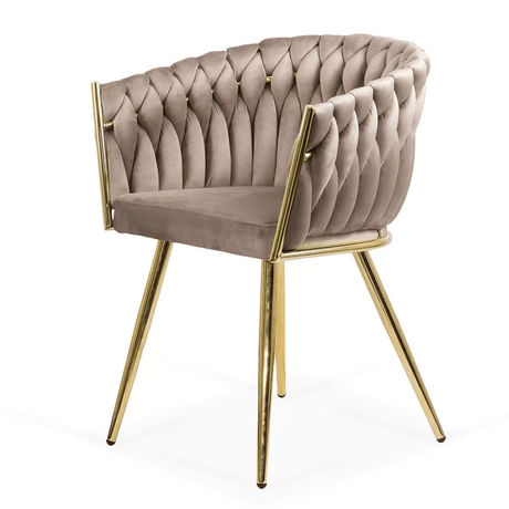 Scaun catifea impletita cadru auriu BUC261 Empire