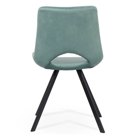 Scaun catifea verde picioare piramidale BUC250 Emerald Loft