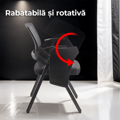 Scaun conferinta pliabil stofa masuta reglabila HRC603 Logex