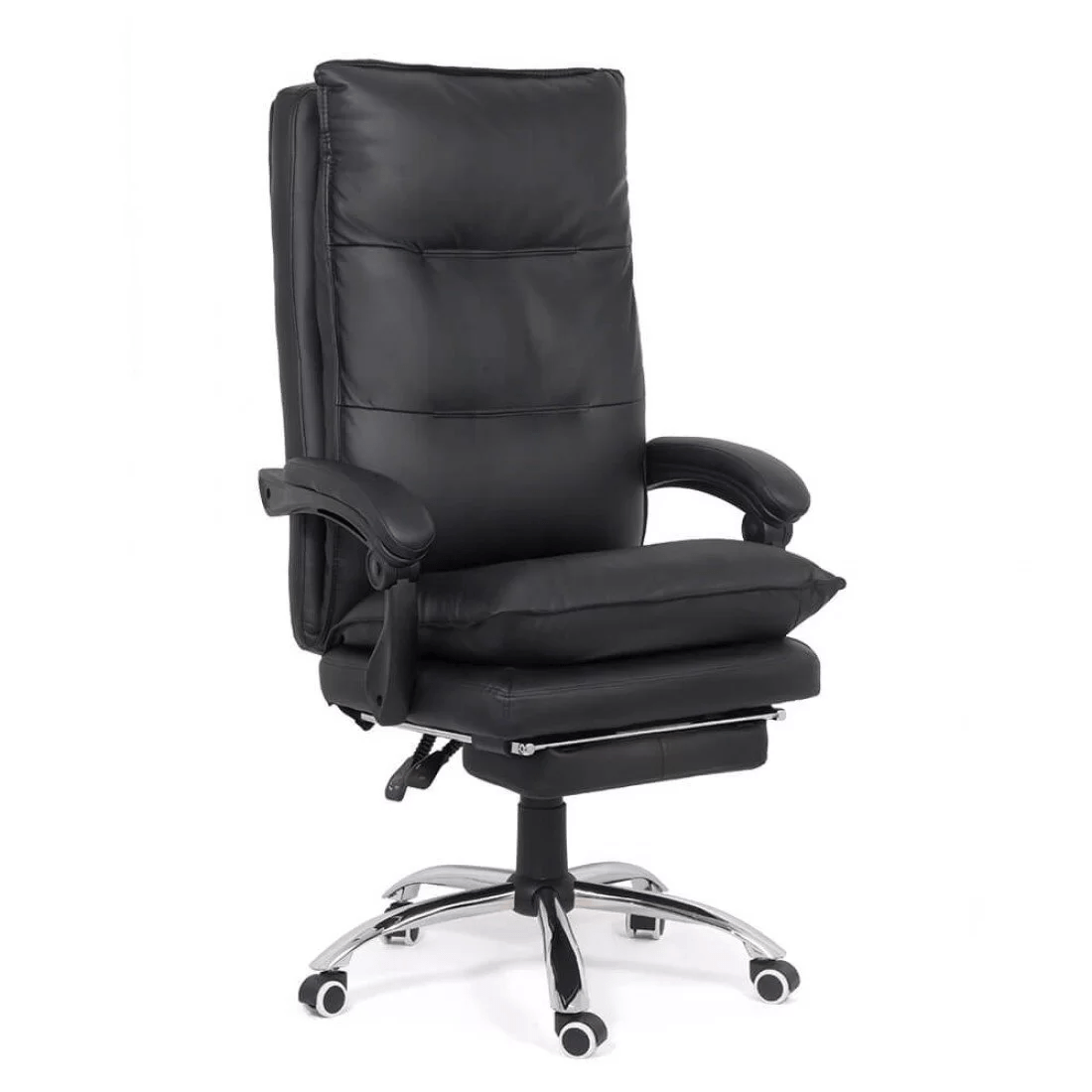 Scaun de birou extensibil reclinabil 135 grade piele OFF419 Ocean Sail NEGRU