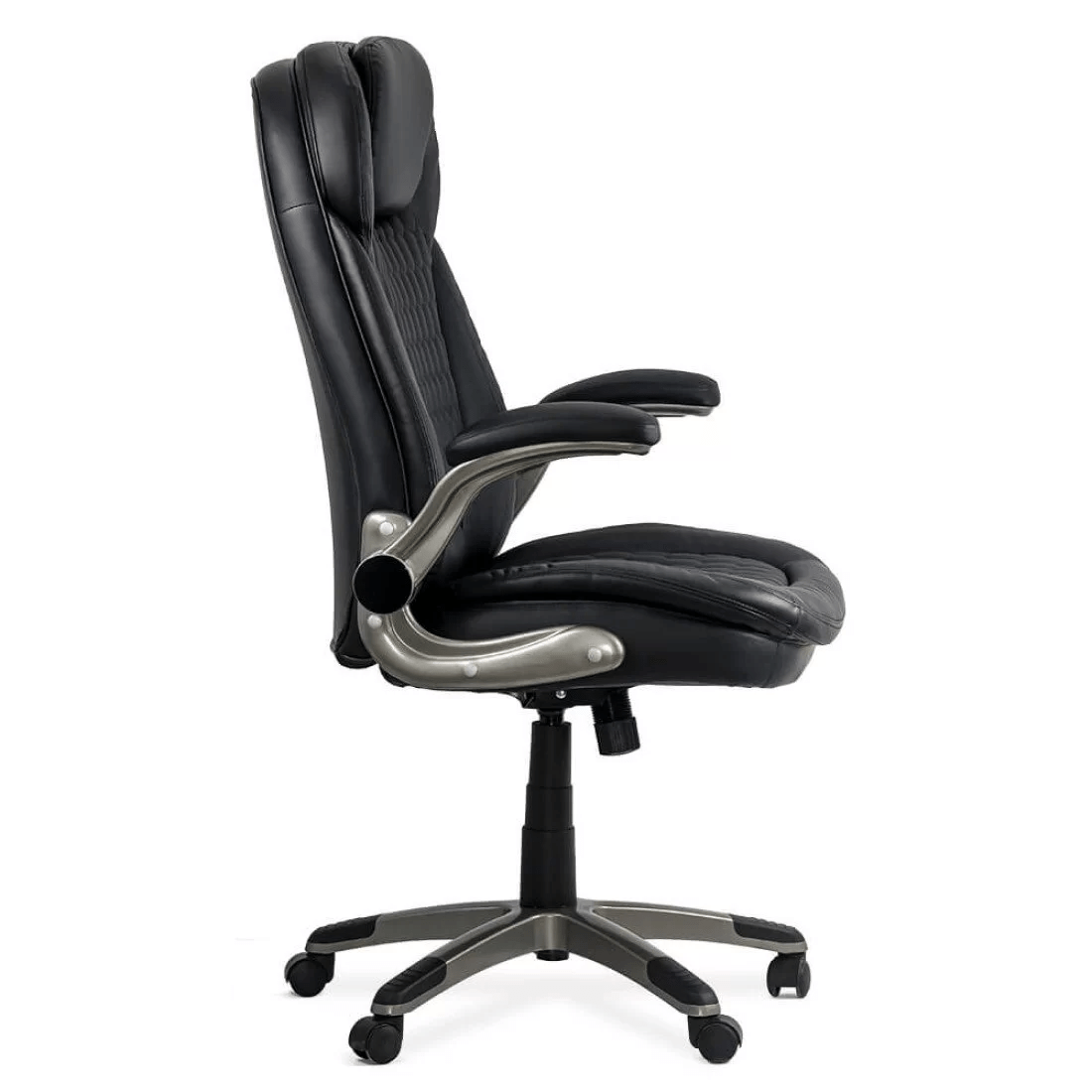 Scaun directorial piele negru 130 kg brate rabatabile OFF320 Hive