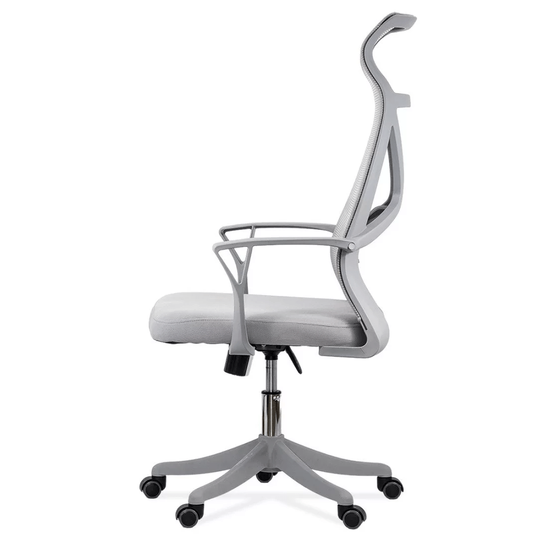 Scaun ergonomic gri, sezut buretat, spatar panza, OFF431 Aero Light