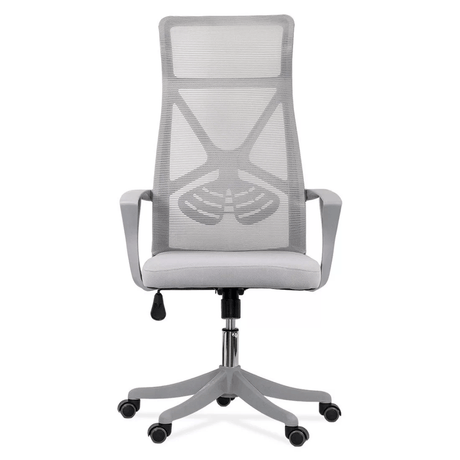 Scaun ergonomic gri, sezut buretat, spatar panza, OFF431 Aero Light