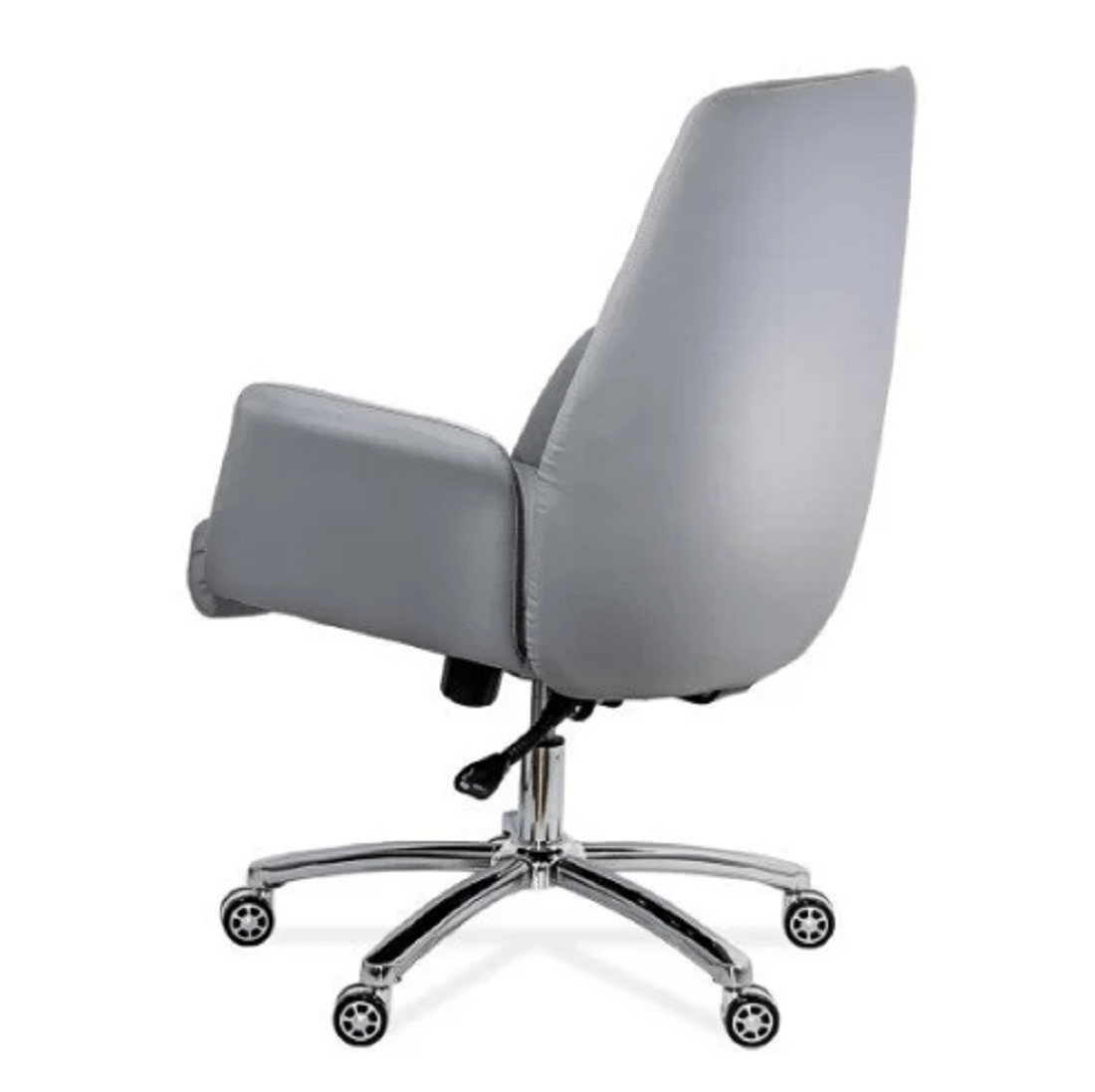 Scaun executiv gri piele reclinabil OFF800 Galaxy