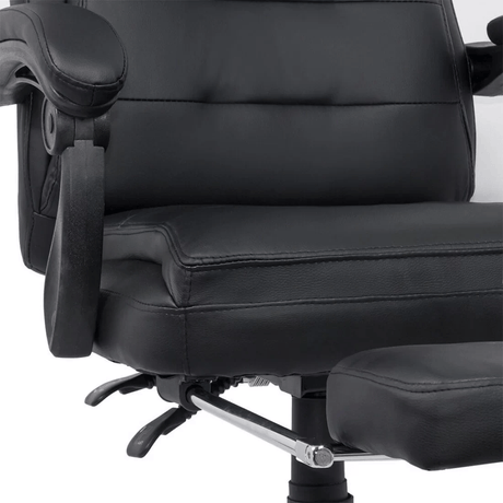 Scaun executiv negru piele relaxare OFF425 Nature