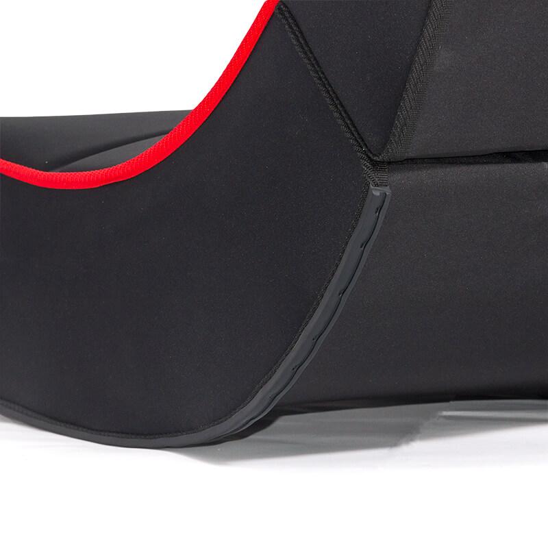 Scaun gaming negru panza pliabil boxe RKRRC Rocker Racer