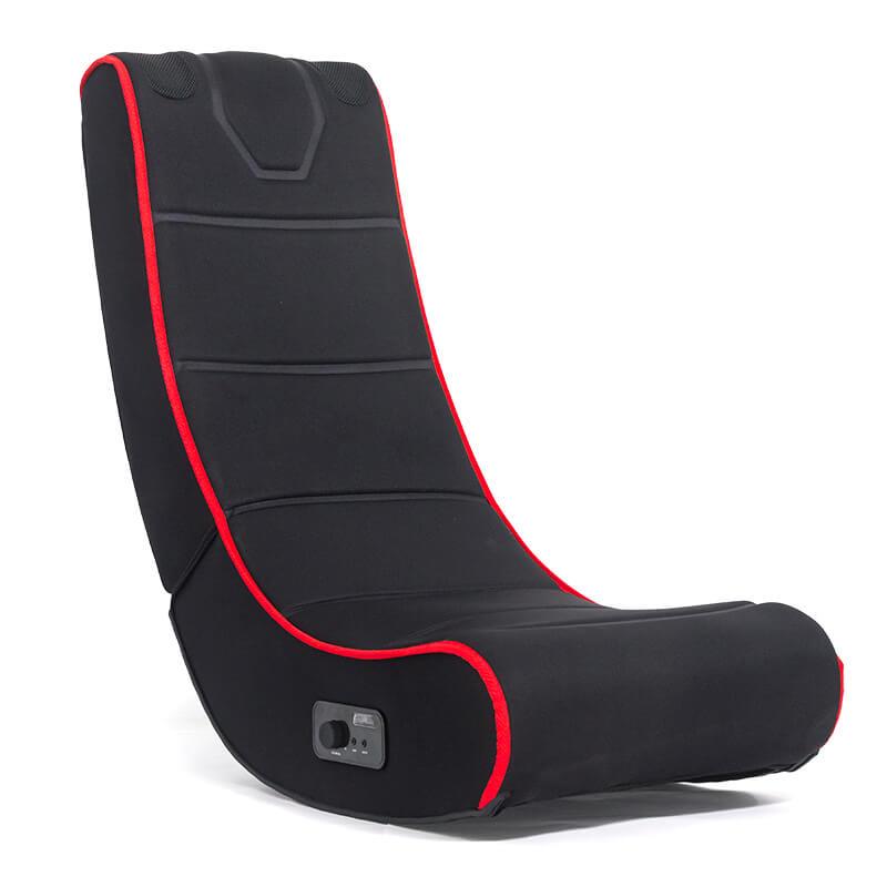 Scaun gaming negru panza pliabil boxe RKRRC Rocker Racer