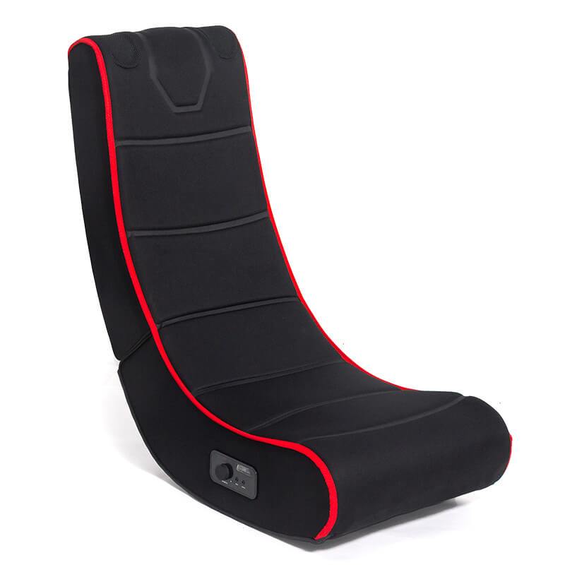 Scaun gaming negru panza pliabil boxe RKRRC Rocker Racer