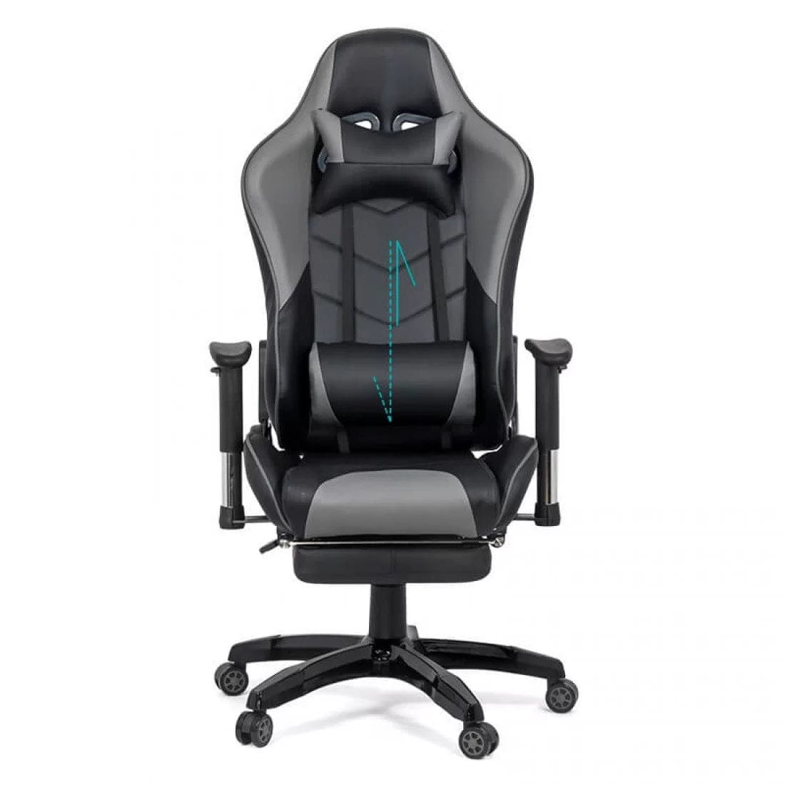 Scaun gaming piele brate reglabile perne lombare OFF306 Jet Max