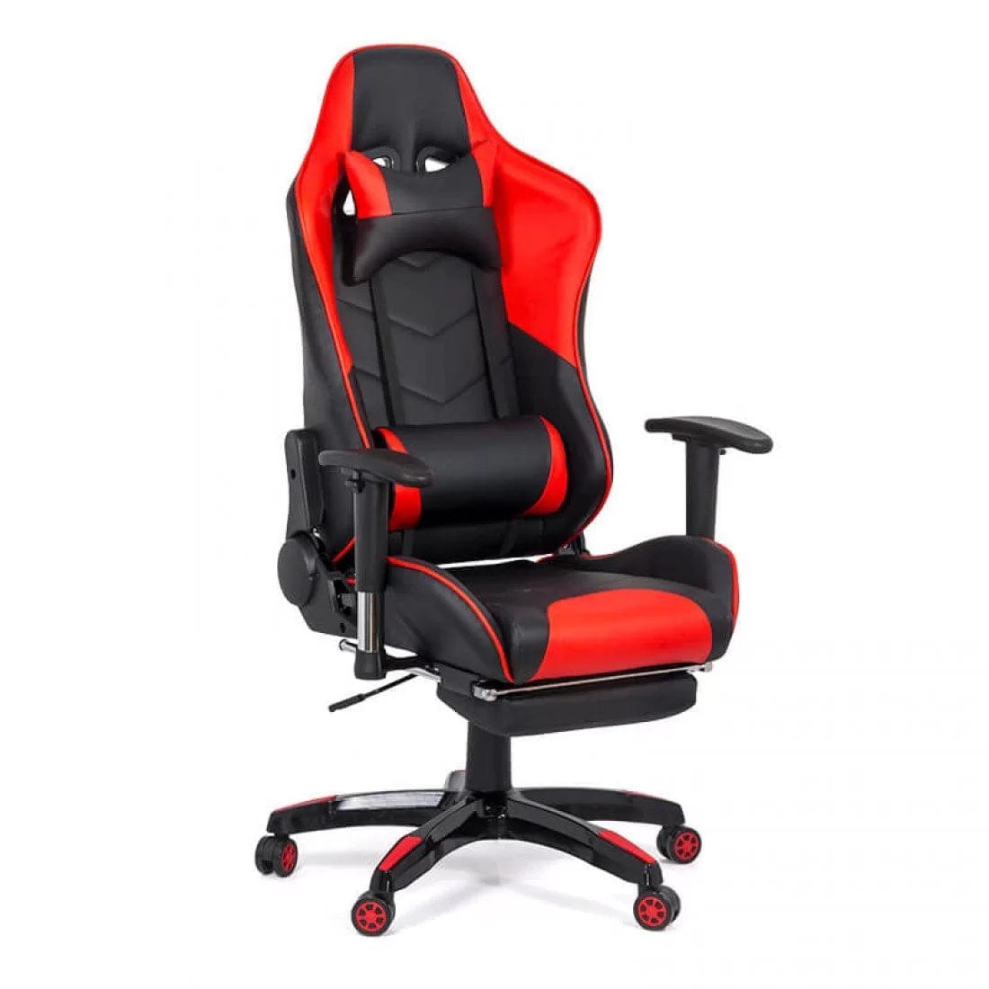 Scaun gaming piele brate reglabile perne lombare OFF306 Jet Max ROSU