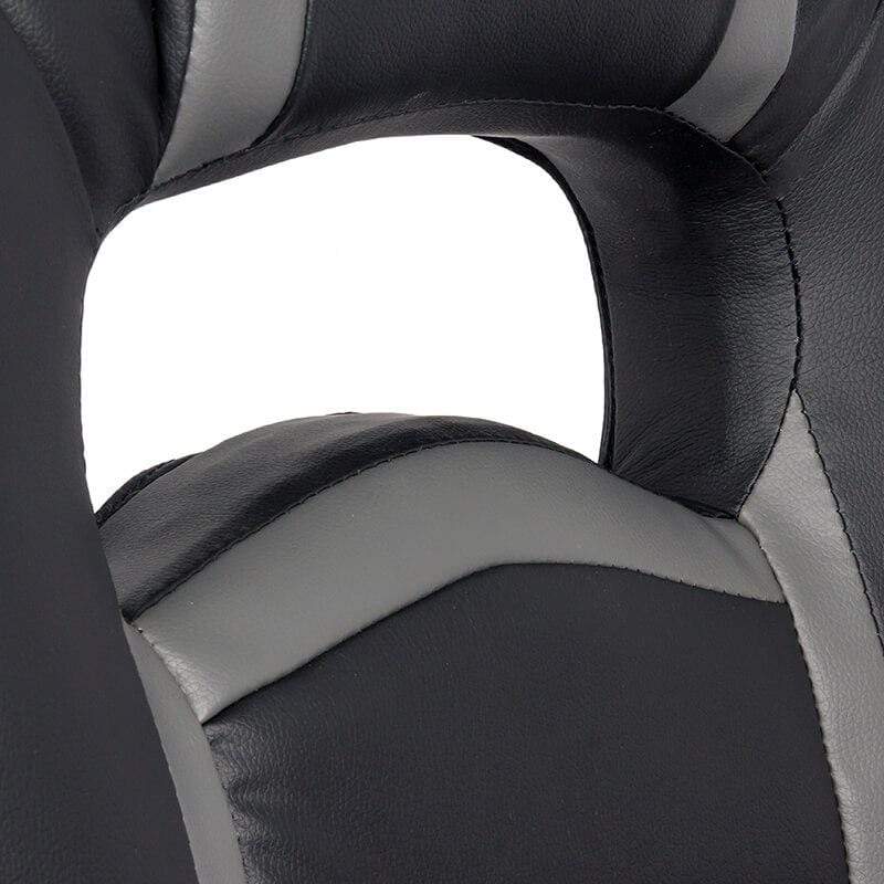 Scaun gaming piele gri rabatabil 135 grade OFF302 Airjet