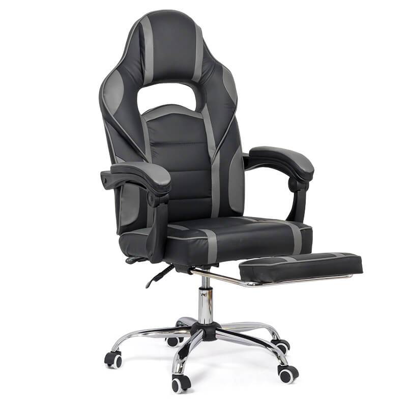 Scaun gaming piele gri rabatabil 135 grade OFF302 Airjet