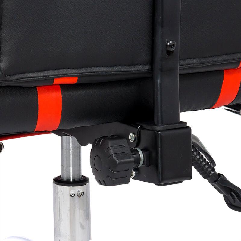 Scaun gaming piele rosu rabatabil 135 grade OFF302 Airjet