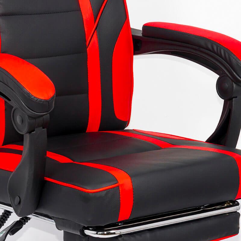 Scaun gaming piele rosu rabatabil 135 grade OFF302 Airjet