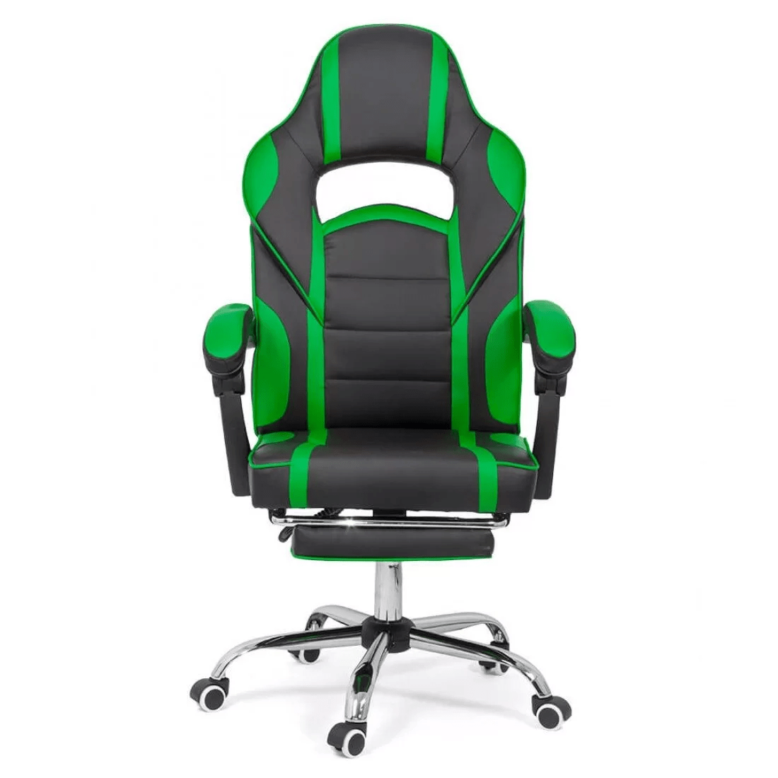 Scaun gaming piele verde rabatabil 135 grade OFF302 Airjet