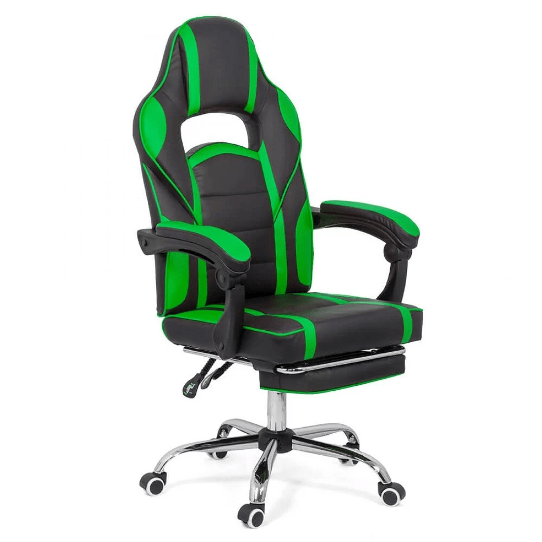 Scaun gaming piele verde rabatabil 135 grade OFF302 Airjet