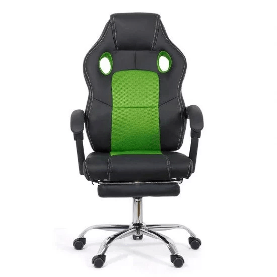 Scaun gaming relaxare piele negru verde OFF3091 Legacy