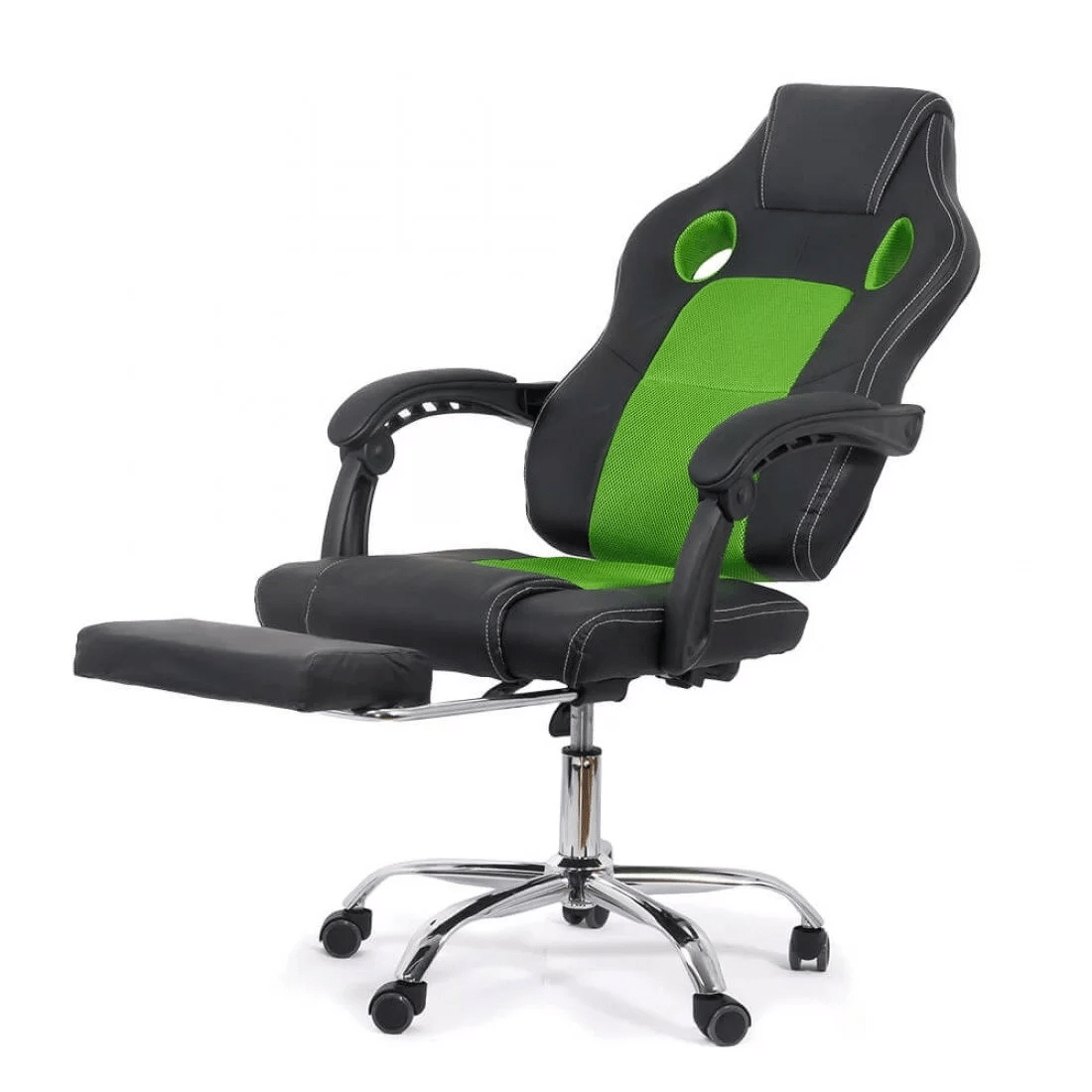 Scaun gaming relaxare piele negru verde OFF3091 Legacy