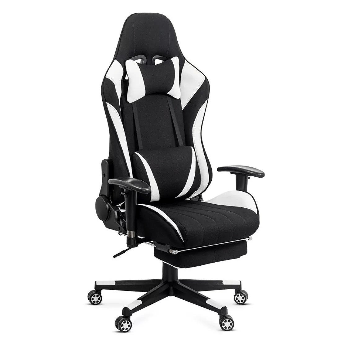 Scaun gaming stofa relaxare mecanism balans OFF296 Bullmax ALB