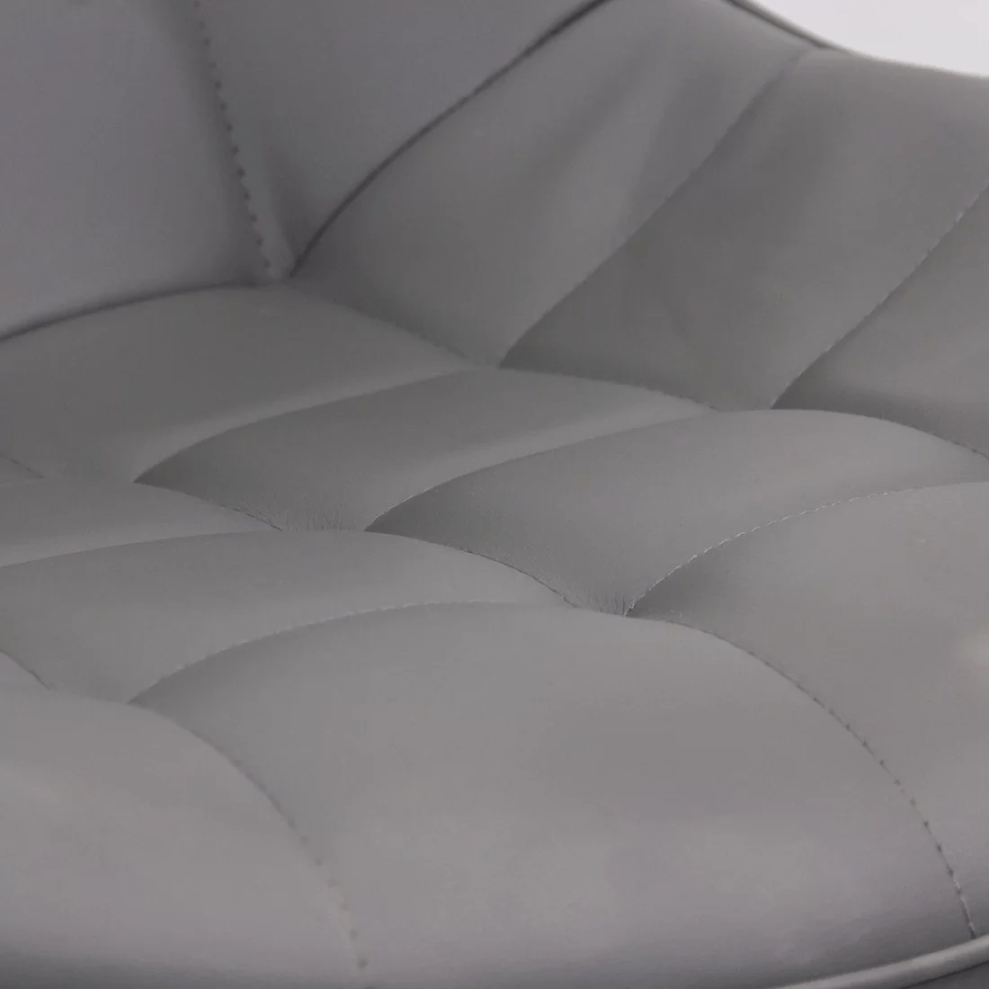 Scaun gri piele cadru metalic negru BUC206P Cote D'Ivoire