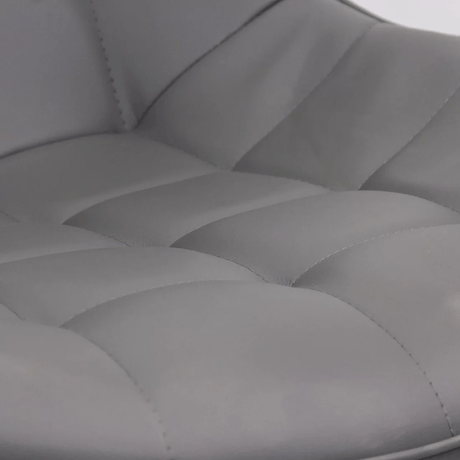 Scaun gri piele cadru metalic negru BUC206P Cote D'Ivoire