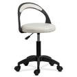 Scaun laborator role ajustabil spatar ergonomic OFF1020 Robin ALB